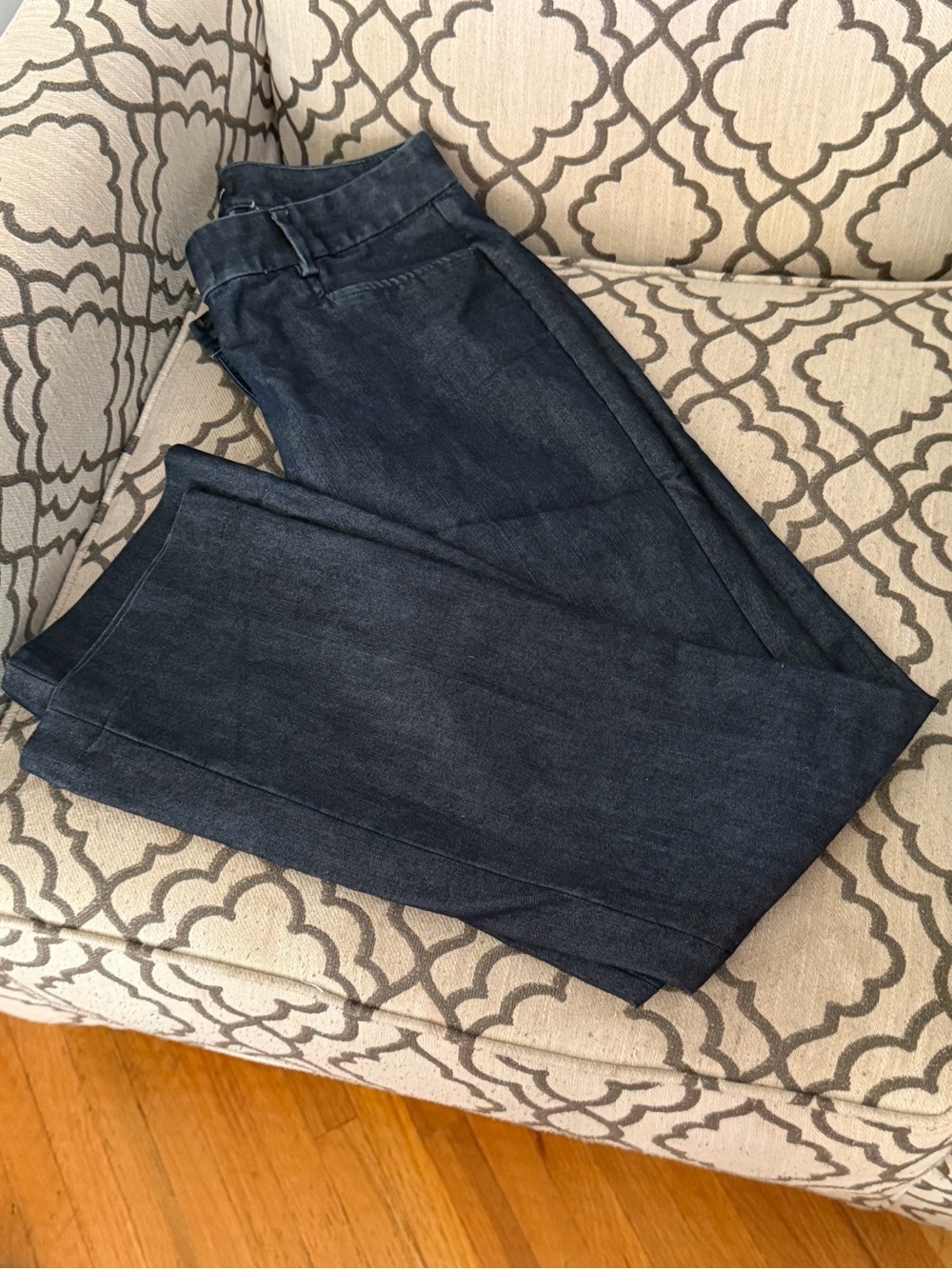 Women’s Dark Wash Denim Trouser - Classic Navy
